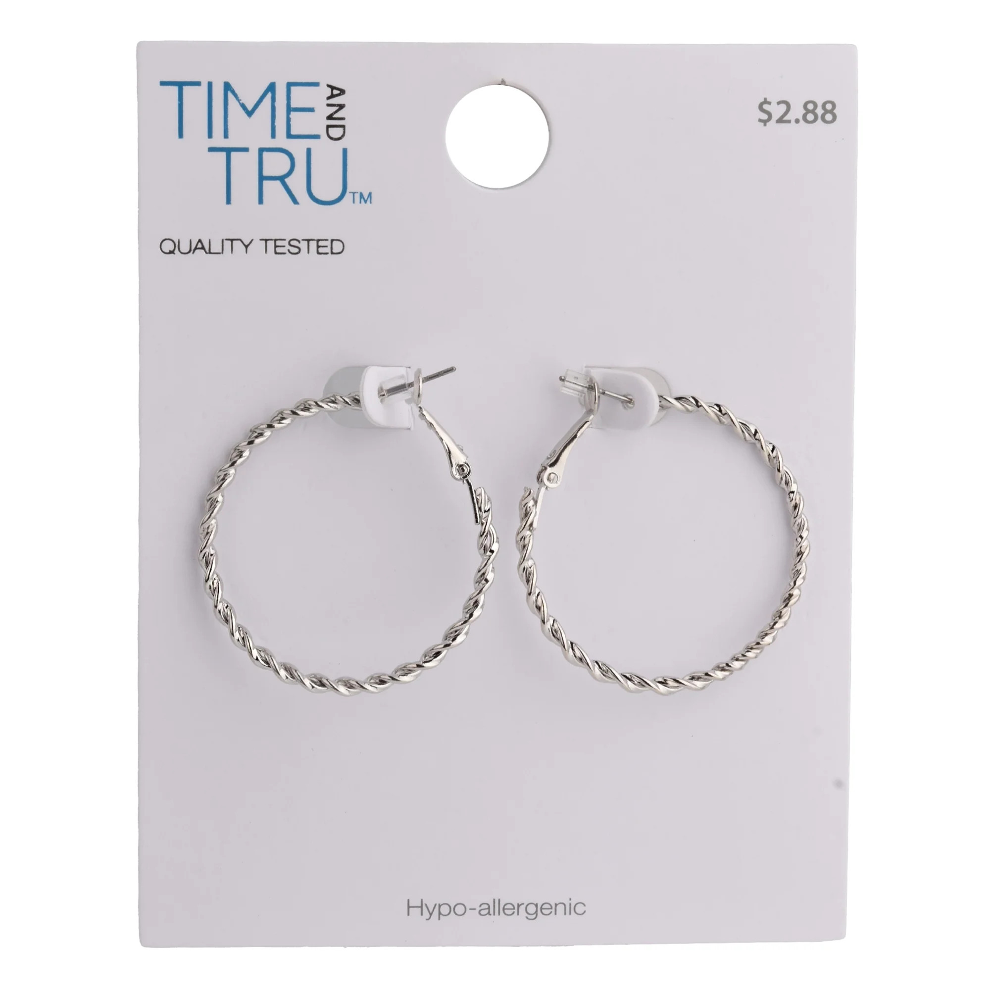 Twist Hoop Earrings | Walmart (US)