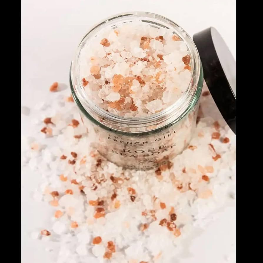 French Girl Rose Bath Salts - Soothing Epsom Salt for Soaking, Aromatherapeutic Blend of Dead Sea... | Amazon (US)