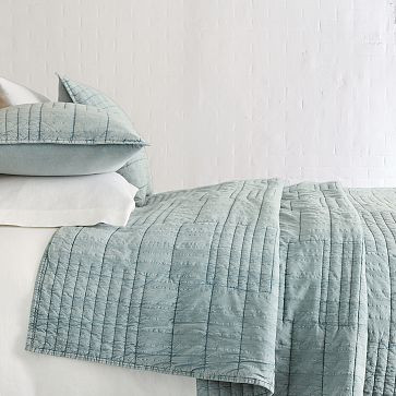 Parks Garment-Washed Cotton Quilt & Shams | West Elm (US)