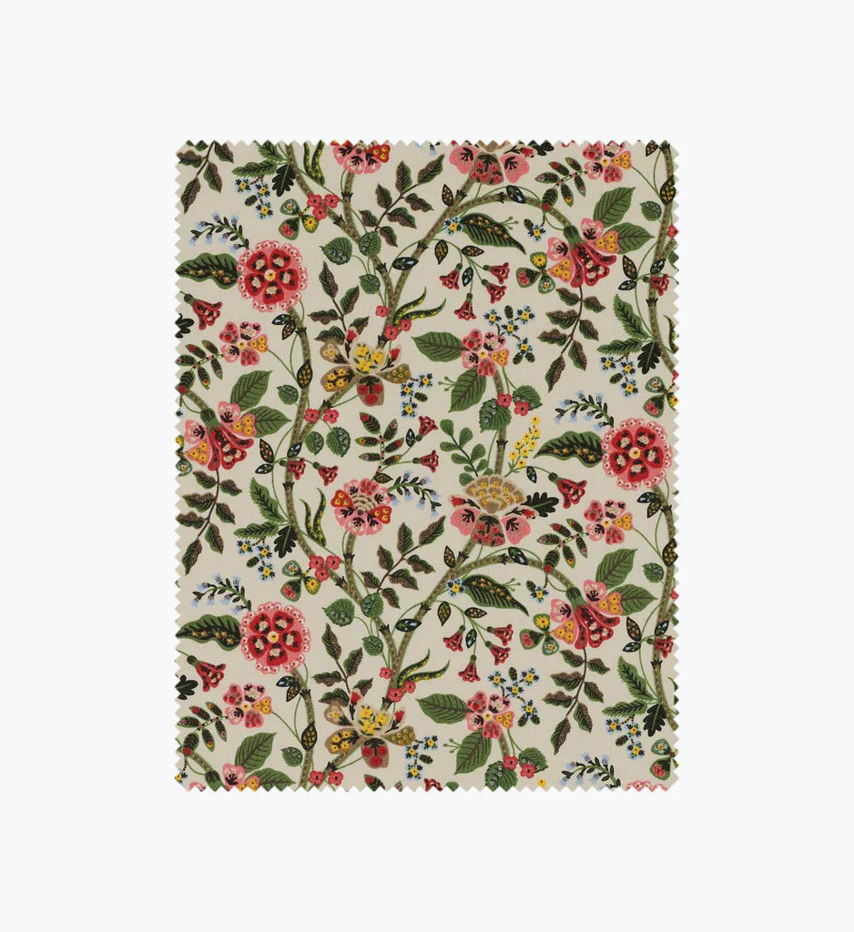 Gracie Cotton Fabric - Linen | Rifle Paper Co.
