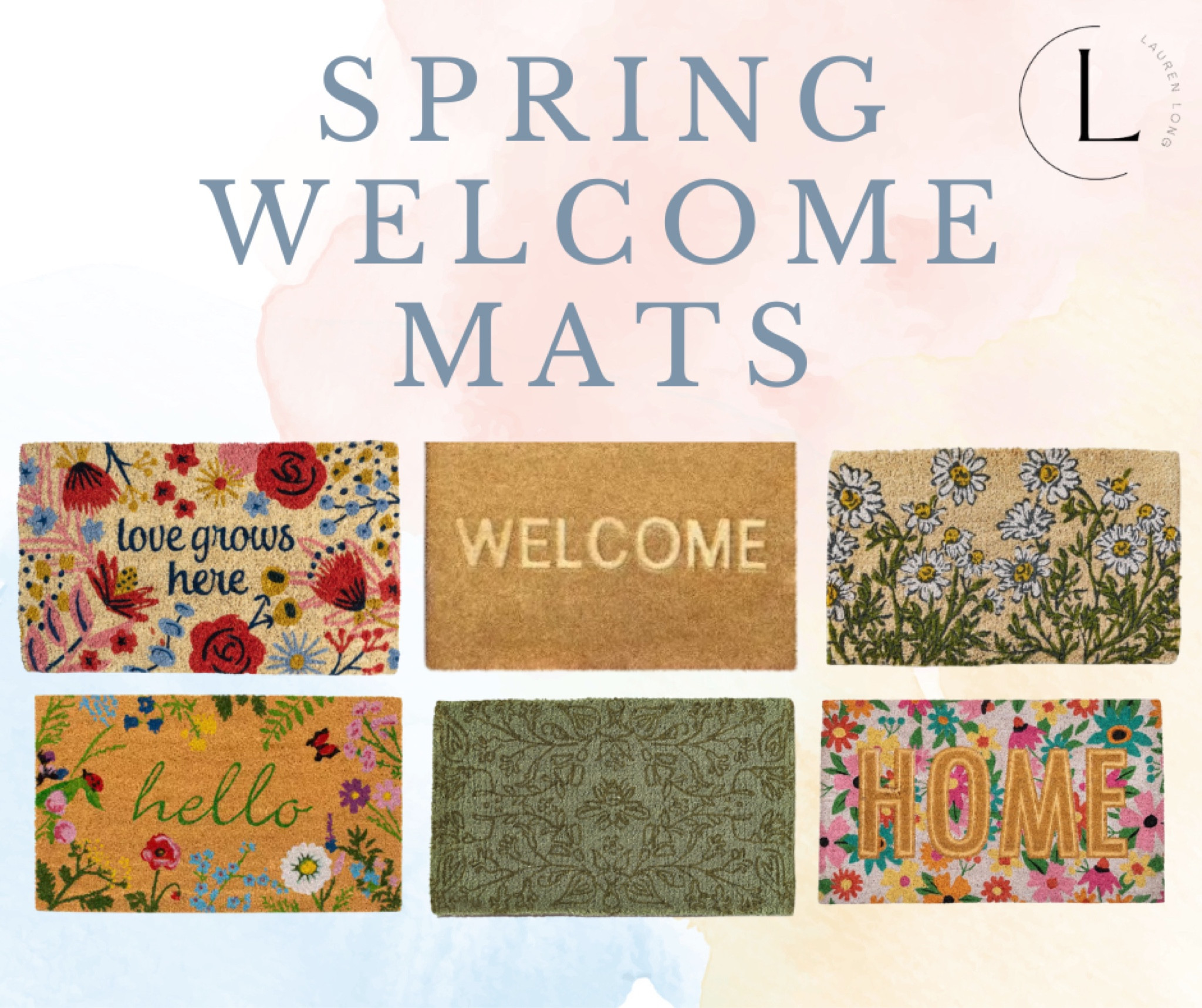 Step into spring with style! 🌷 Elevate your doorstep with these vibrant and welcoming mats, perfect for adding a pop of color and cheer to your home. #SpringDecor #WelcomeMats

#LTKhome #LTKSeasonal