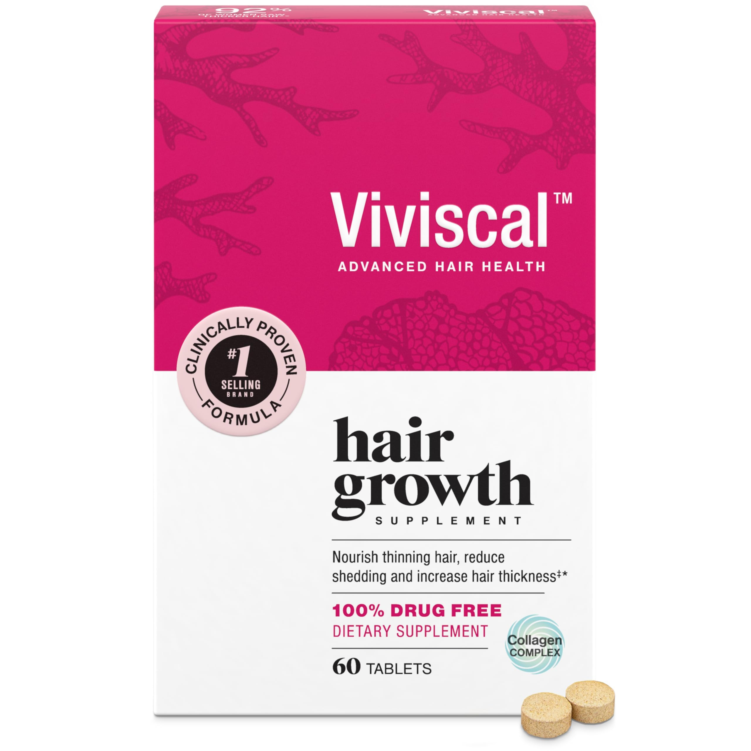 Viviscal Women's Hair Growth Supplement – Nourish Thinning Hair and Increase Hair Thickness –... | Amazon (US)