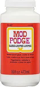 Mod Podge Gloss Waterbase Sealer, Glue (16-Ounce), CS11202 Finish, 16 oz | Amazon (US)