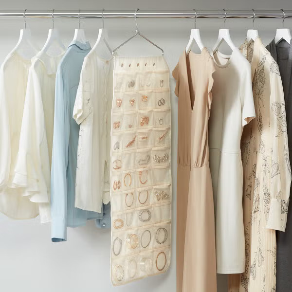 80-Pocket Hanging Jewelry Organizer | The Container Store