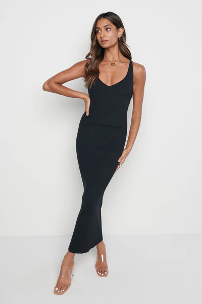 Lara Ribbed Midaxi Dress | Pretty Lavish (UK)