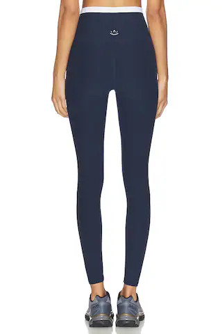 Spacedye Outlines High Waisted Midi Legging in Nocturnal Navy | Revolve Clothing (Global)