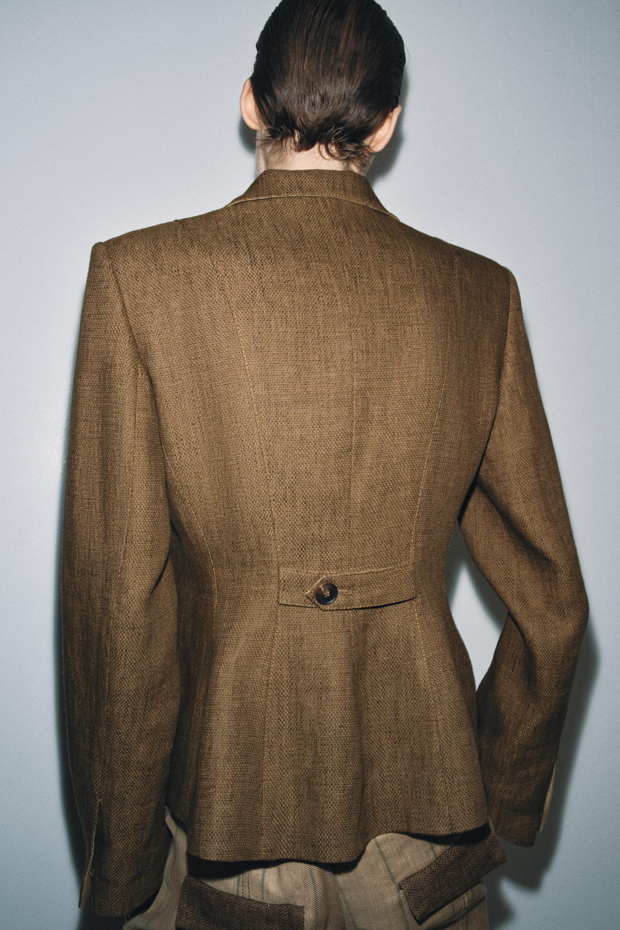 ZW COLLECTION LINEN BLEND BLAZER | Zara UK