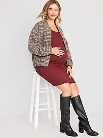 Maternity Long Sleeve Bodycon Dress | Old Navy (US)