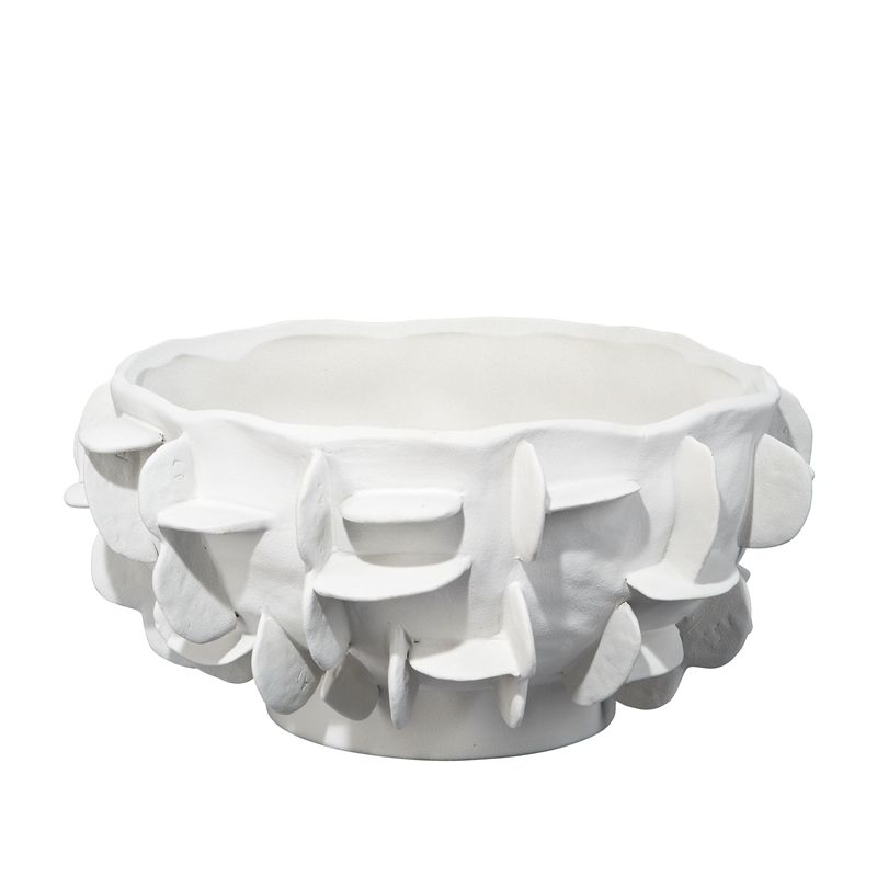 Helios Ceramic Bowl in White - Walmart.com | Walmart (US)