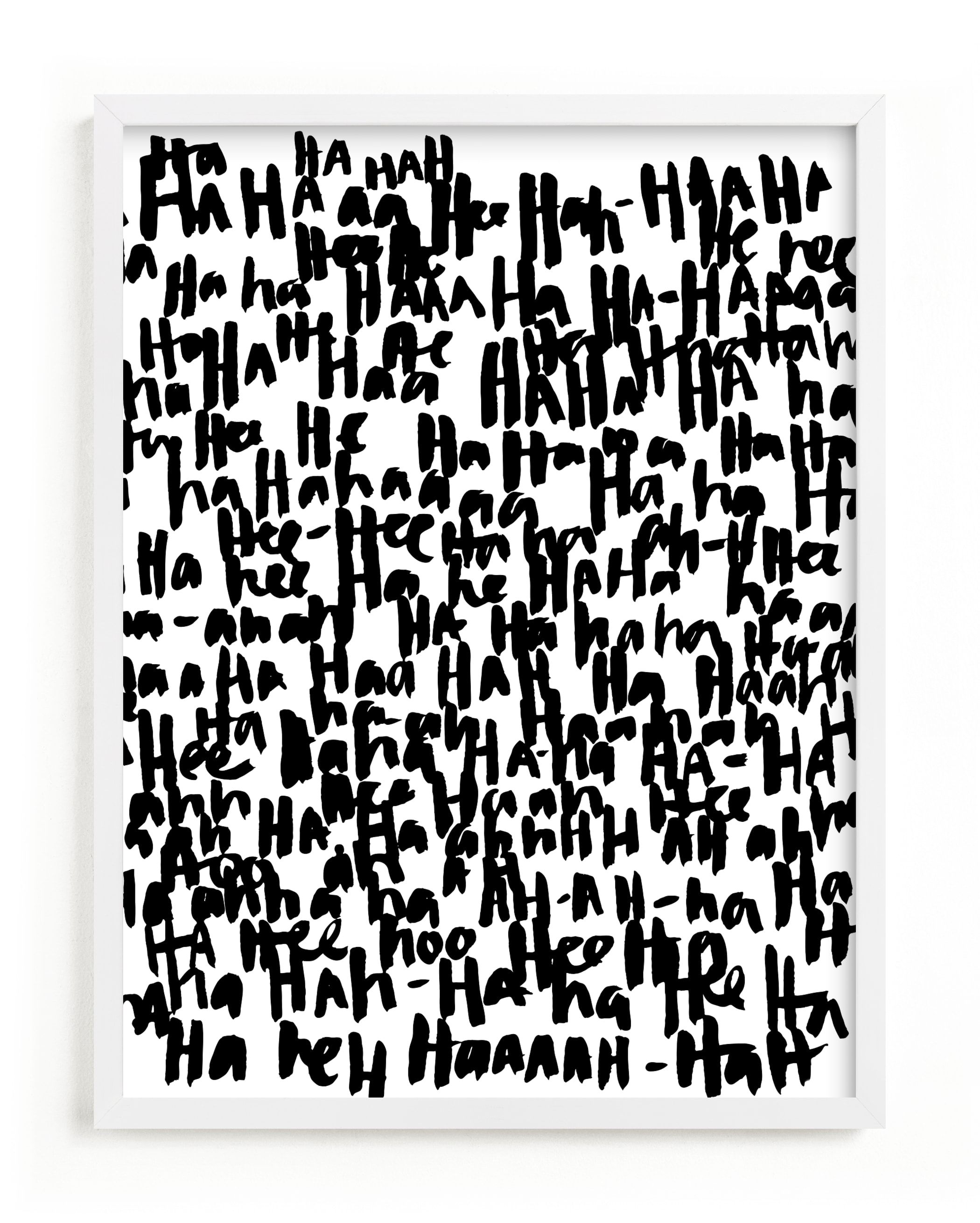 "HA-HA-HA-HA" - Graphic Limited Edition Art Print by Kate Roebuck. | Minted