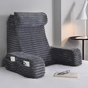 ENITYA Reading Pillow for Sitting in Bed Adult, XL Back Pillow for Bed Sitting up, Back Support C... | Amazon (US)