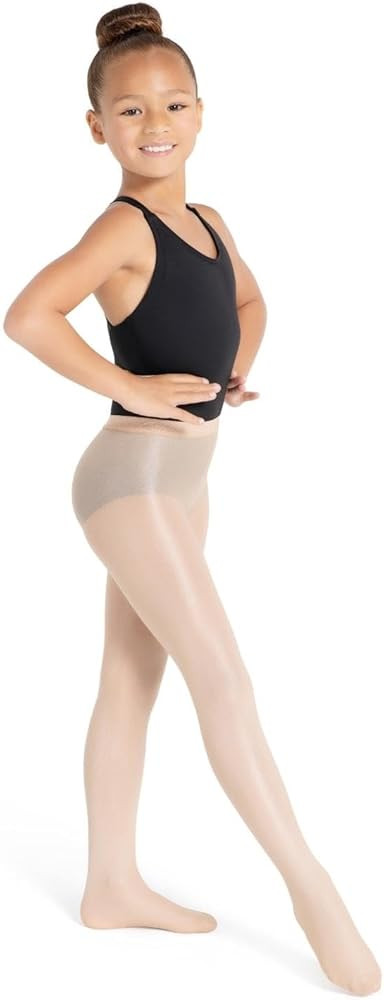 Capezio girls Girls' Ultra Shimmery Footed TightsTight | Amazon (US)