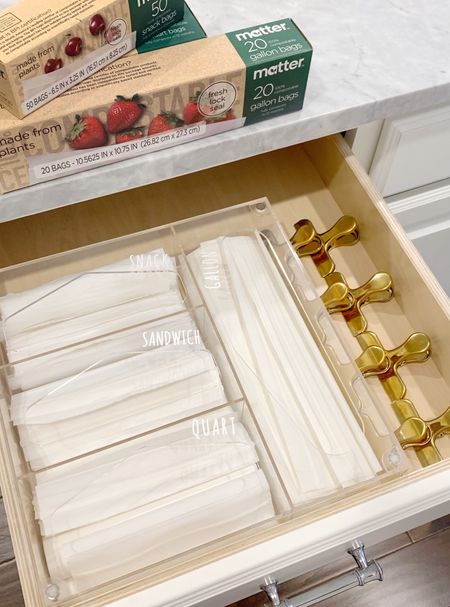 Ziplock bag drawer organizer, kitchen organization Walmart finds 

#LTKsalealert #LTKstyletip #LTKhome