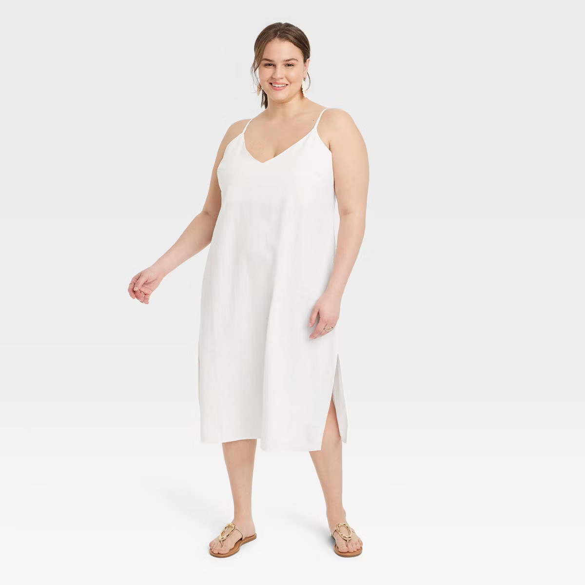 Women's Linen Slip Dress - A New Day™ | Target