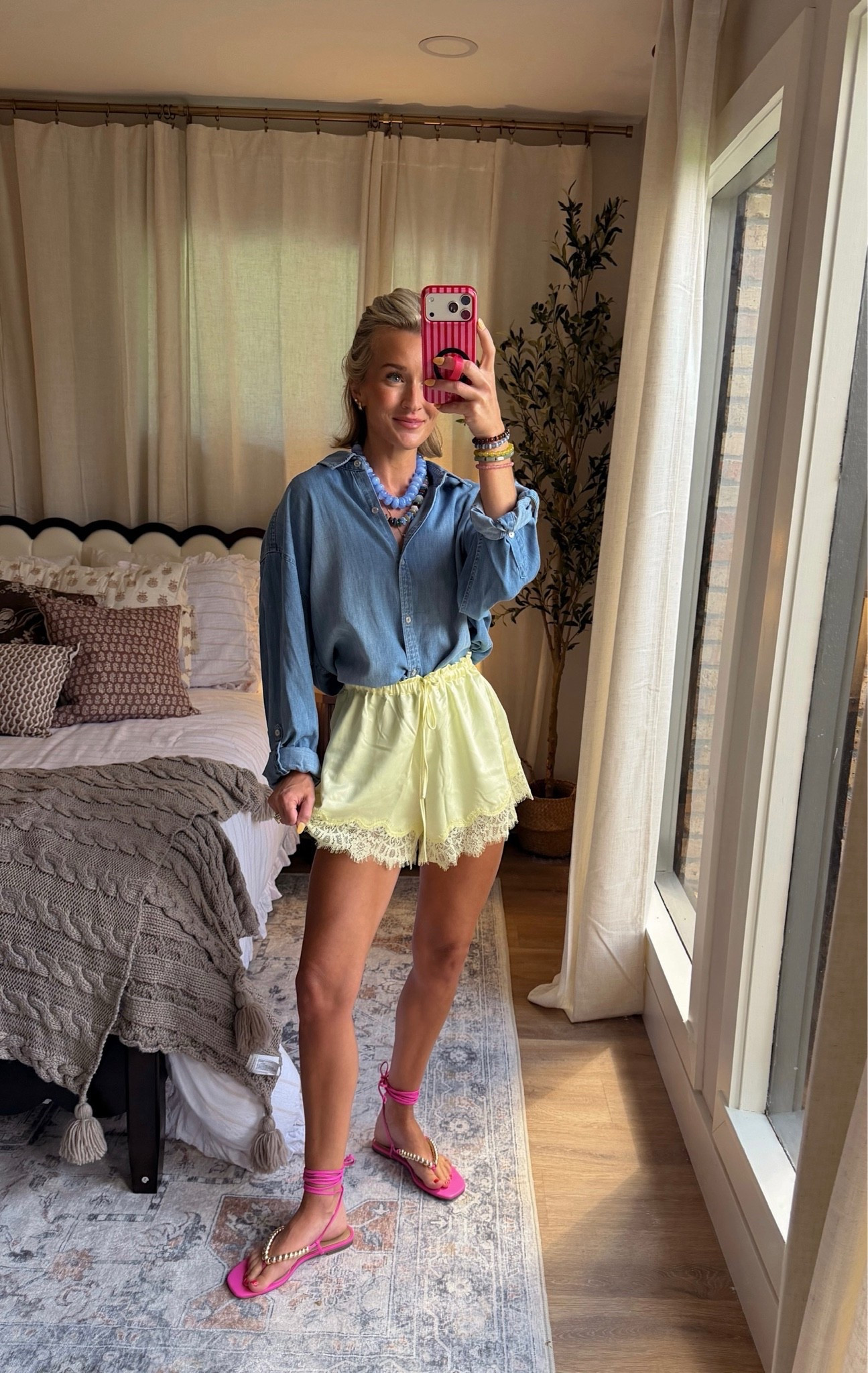 pairing my favorite denim top with these shorts & shoes! 💛 all from walmart!

#LTKdayinmylife #LTKgrwm #LTKootd
