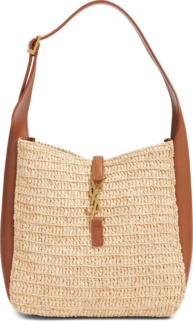 Le 5 à 7 Raffia & Leather Hobo Bag | Nordstrom