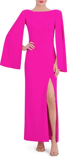 Vince Camuto Long Sleeve Capelet Scuba Crepe Dress | Nordstrom | Nordstrom