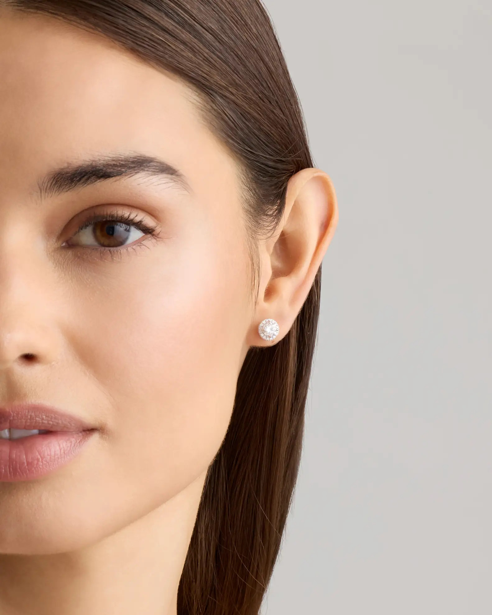 14K Gold Lab Grown Diamond Halo Studs | Quince