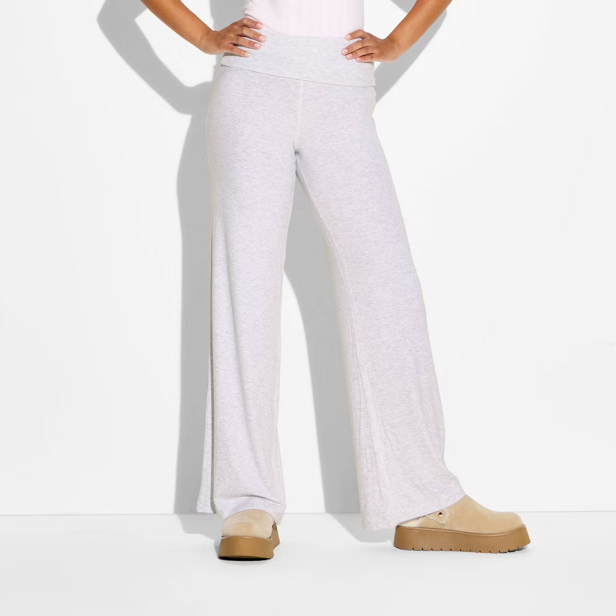 Women's Mid-Rise Wide Leg Cozy Pull-On Pants - Wild Fable™ | Target