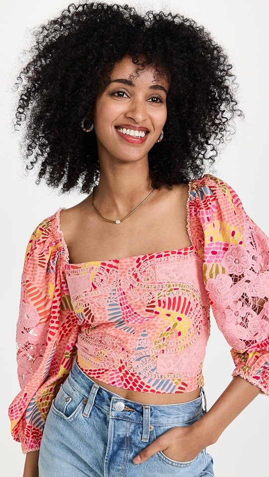 DOTTED BANANAS BLOUSE | Shopbop