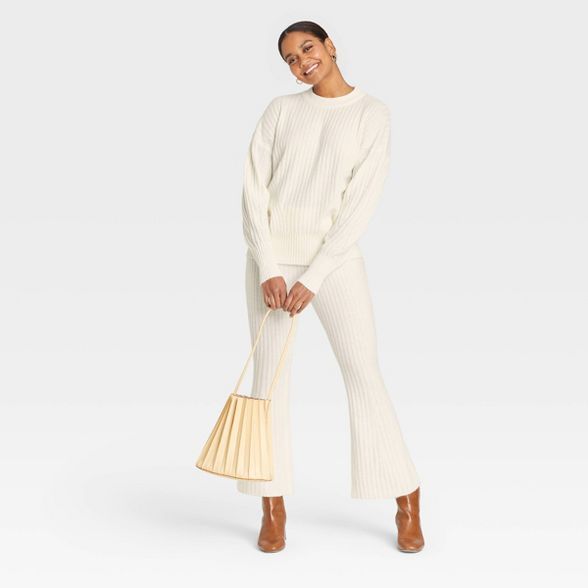 Women's Crewneck Ribbed Pullover Sweater - A New Day™ | Target