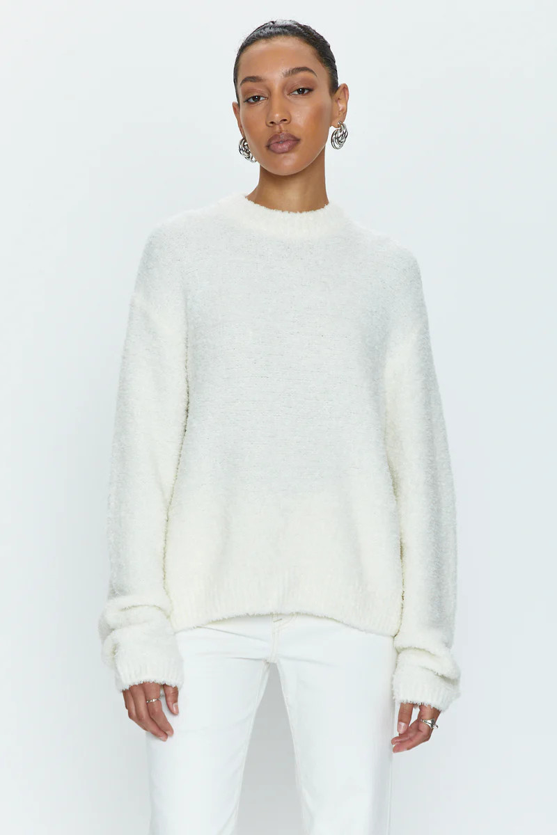 Alpine Cozy Crew Neck Sweater - Ivory | Pistola Denim