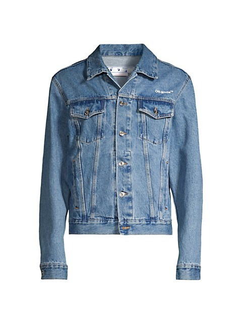 Off-White Diag Tab Denim Jacket | Saks Fifth Avenue
