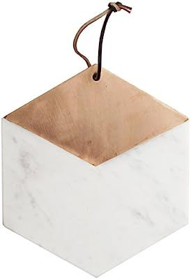 American Atelier Modern Hexagon Shaped Marble Cutting Boards/Serving Trays; Use for Cheese, Charc... | Amazon (US)