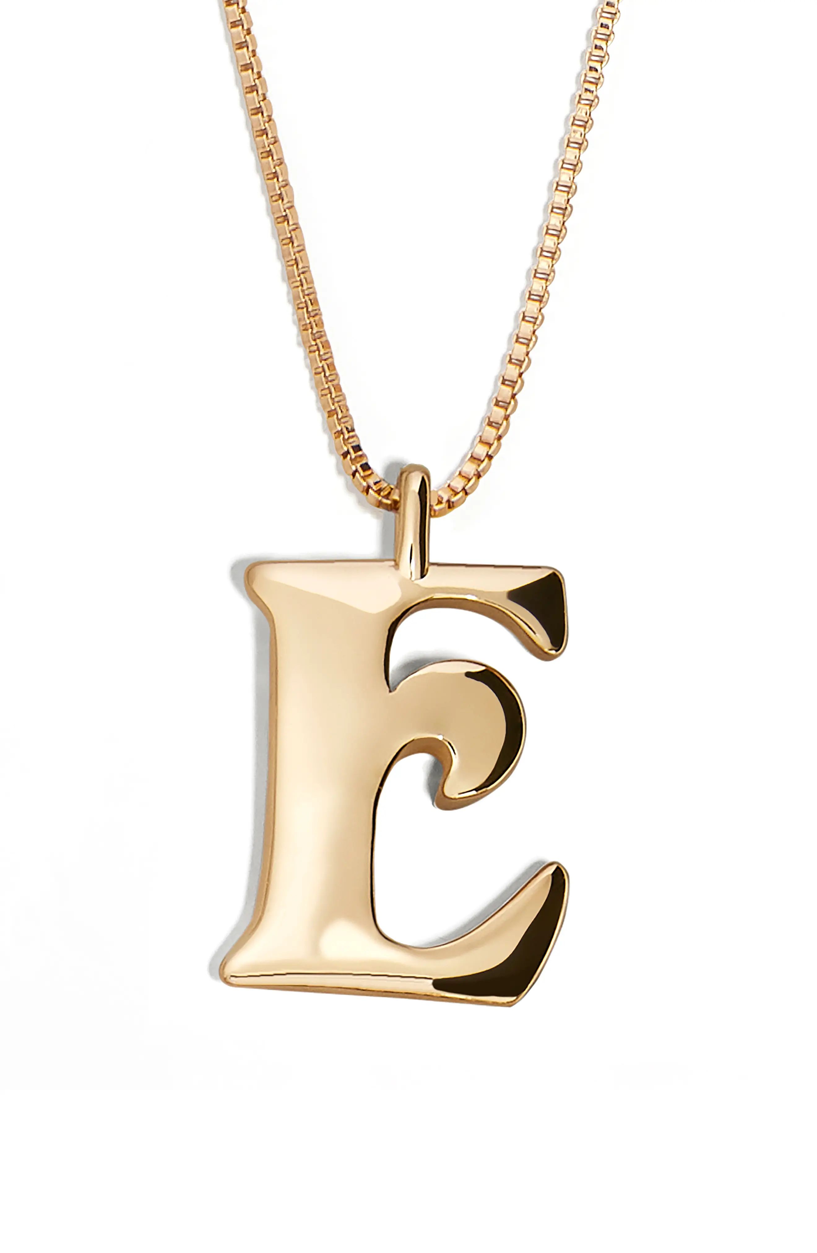 Women's Baublebar Angela Initial Pendant Necklace | Nordstrom