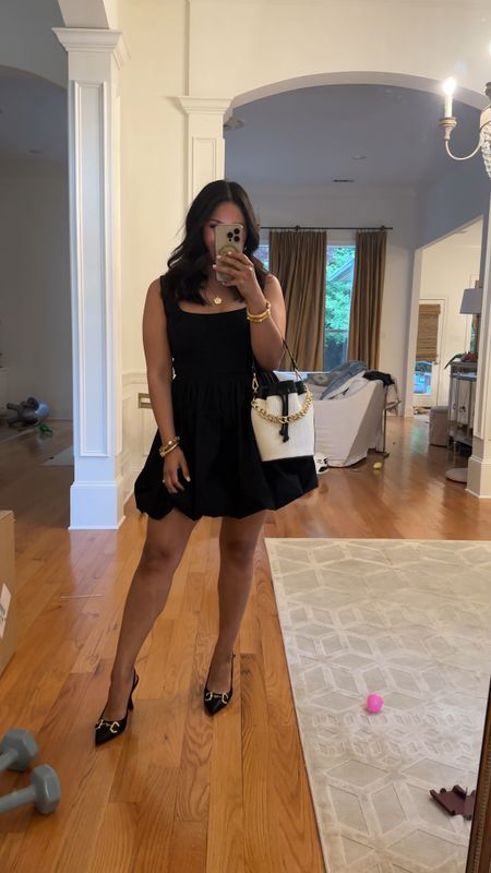 How cute is this little black bubble hem dress? I paired it with my Brooklyn bucket bag in blank raffia. Take 20% OFF my bag with code: HAUTE20
Also, my dress comes in a bunch of colors. I also gave the pink & yellow.

#LTKstyletip #LTKVideo #LTKfindsunder100
