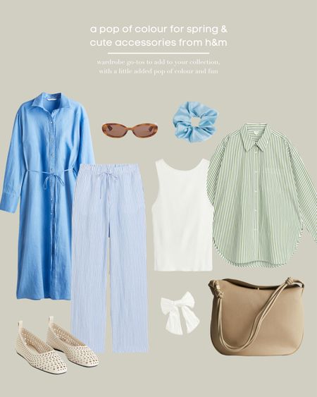 Spring Pieces From H&M 🌾

Blue Dress, Linen Dress, Linen Trousers, Stripes, Stripe Shirt, Stripe Trousers, Ballet Flats, Ballerinas, Suede Bag, Leather Bag, Vest Top, Oval Sunglasses, Scrunchie, Pop Of Colour.

#LTKfindsunder100 #LTKSeasonal #LTKfindsunder50