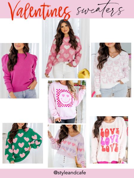 Valentines sweaters from Pink Lilly Boutique #valentines #ltkbemine #ltkvalentines

#LTKU #LTKunder100 #LTKSeasonal