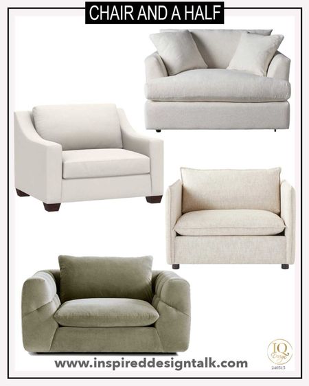 Chair and a half  ideas to update your living room, bedroom, den, or basement. 

#LTKstyletip #LTKover40 #LTKhome