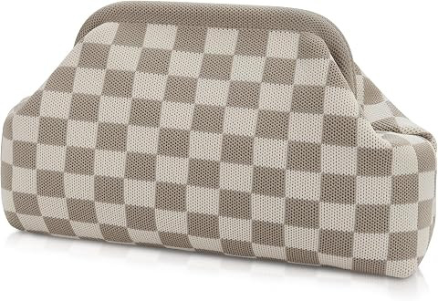 Woven Clutch Purses for Woman,Summer Beach Purse for Vacation, Woven Striped Dumpling Bag,Crochet... | Amazon (US)