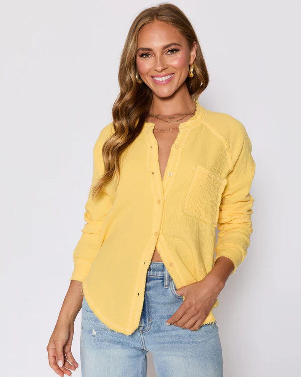 Summer Chill Cotton Button Down Top | VICI