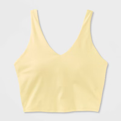 Women's Flex Light Support V-Neck Cropped Sports Bra - All In Motion™ | Target