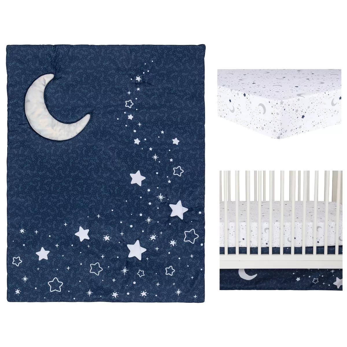 Sammy & Lou Shooting Stars Baby Nursery Crib Bedding Set - 4pc | Target