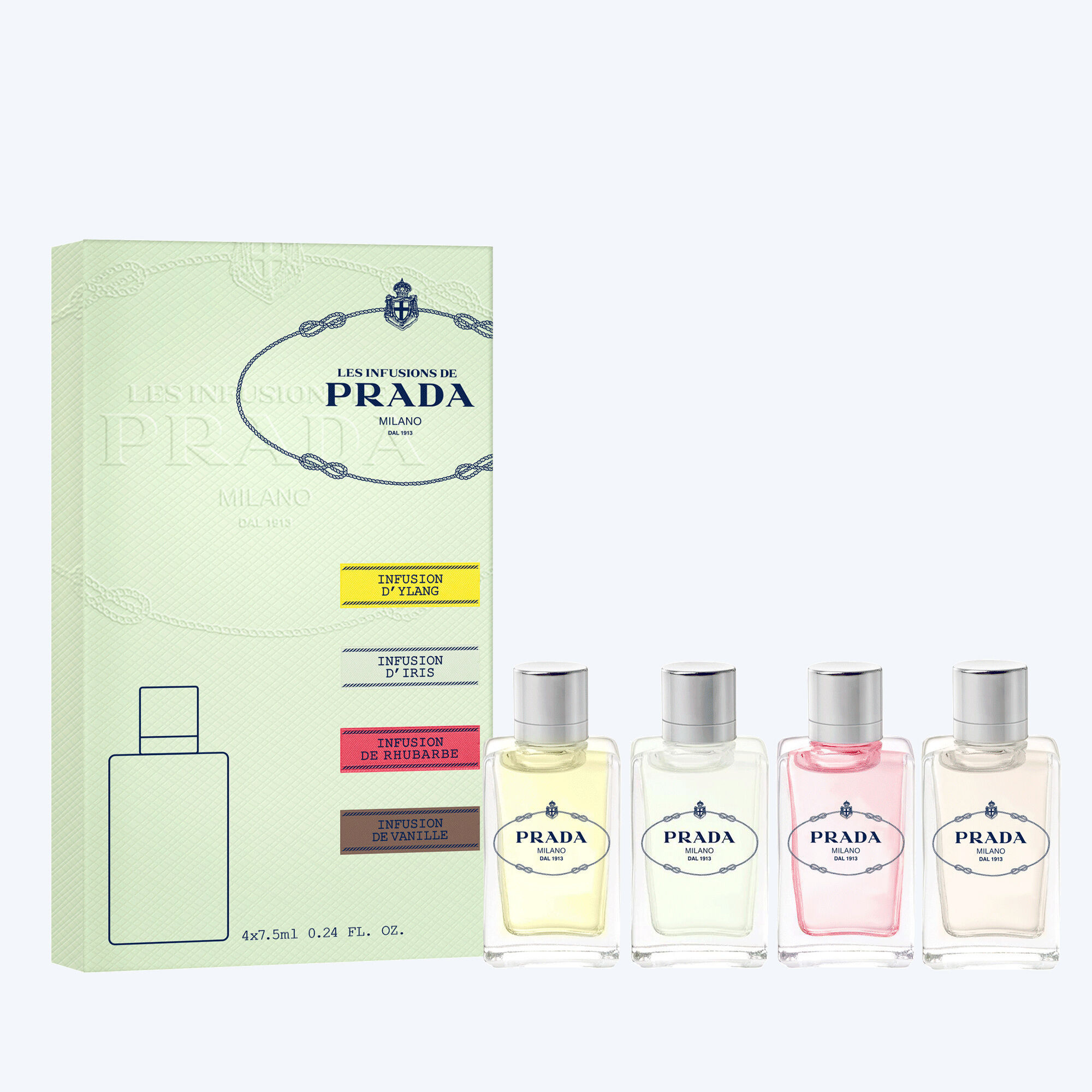 Prada Beauty Les Infusions Gifting Set | 4 x 7.5ml | Fragrance for Men & Women | Prada Beauty