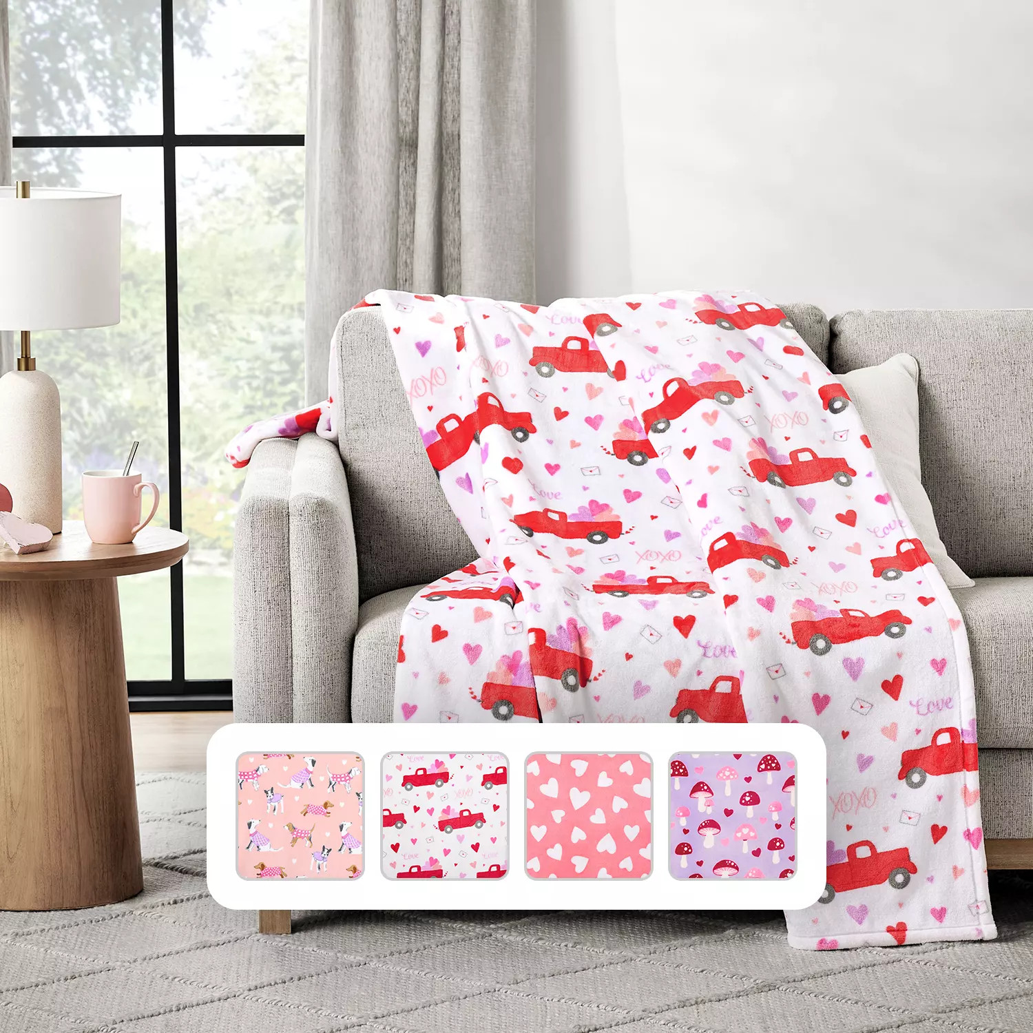 Member's Mark Valentine's Lounge Throw, 60" x 70", Seasonal Designs | Sam's Club