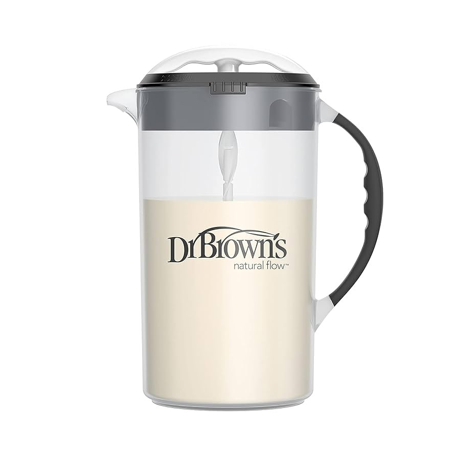 Dr. Brown's Baby Formula Mixing Pitcher with Adjustable Stopper, Locking Lid & No Drip Spout, Bla... | Amazon (US)