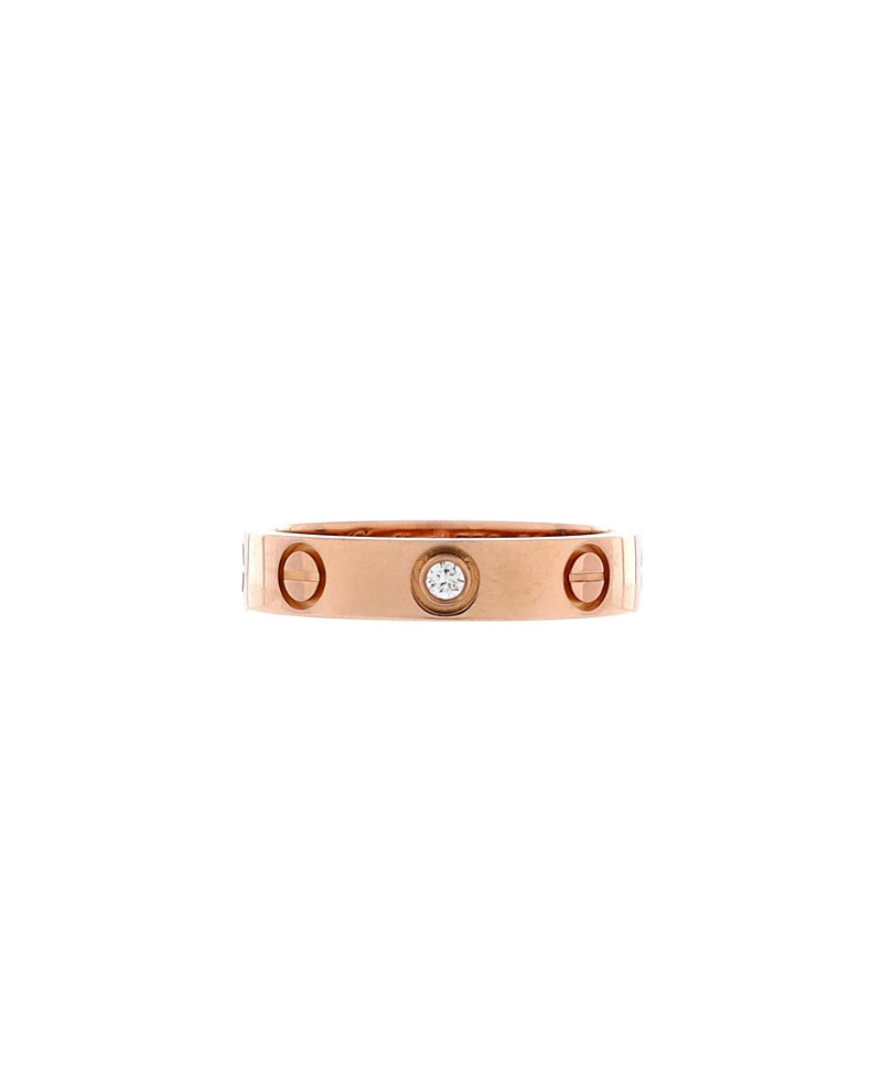 Pre-Owned Cartier Love Wedding Band 1 Diamond Ring 18K Rose Gold with Diamond | Bloomingdale's (US)