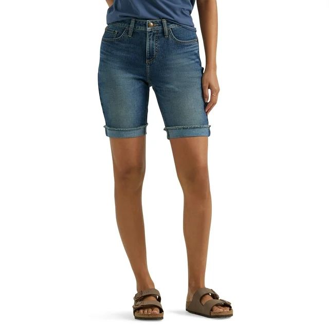 Lee Women's Mid Rise Cuffed Bermuda Shorts | Walmart (US)