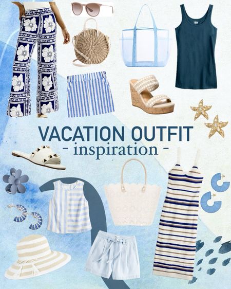 Vacation Outfits 🌊🐚✨

These vacation and summer outfits are affordable and cute! 

Blue and White vacation outfit, coastal outfit, neutral outfit, summer dress, vacation dress, summer outfit, beach outfit, white outfit, navy outfit, blue outfit, linen pants, floral pants, palazzo pants, sandals, summer sandals, white sandals, slide sandals, blue pool bag, beach bag, beach tote, neutral earrings, summer earrings, starfish earrings, gold earrings, sunglasses, brown sunglasses, beach hat, sun hat, summer hat, straw bag, summer bag, summer purse, ivory bag, white bag, blue earrings, blue and white striped shorts, pull on shorts, linen shorts, blue shorts, white shirts, striped top, blue top, white top, summer top, summer shorts, vacation top, vacation shorts, crochet dress, striped drsss, Greece vacation, Italy vacation outfit, European vacation outfit, tropical vacation outfit, beach vacation outfit, straw tote, floral heels, white heels , blue heels, sandal heels, summer heels, wedges, Kohl’s outfit, affordable fashion, beach outfit, summer accessories, warm weather outfit, Florida fashion, 

#LTKTravel #LTKFindsUnder50 #LTKStyleTip