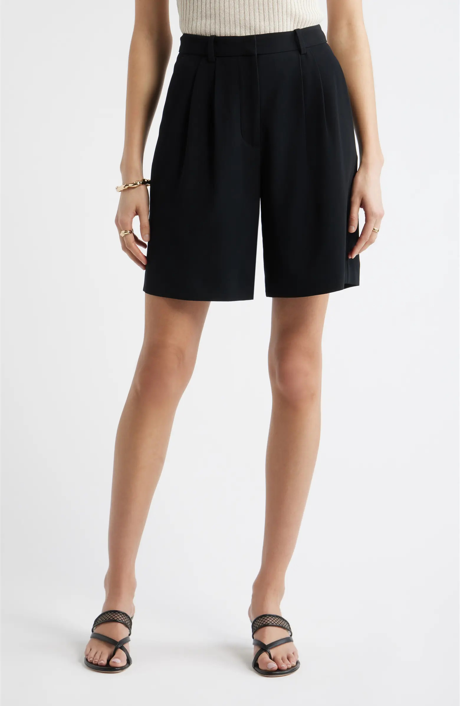 Pleat Front Trouser Shorts | Nordstrom