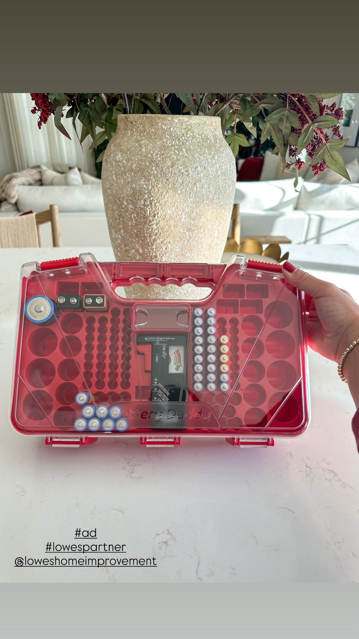 
#ad Perfect holiday gift or for a New Year home refresh. This battery organizer is perfect to store all of your batteries. It can hold up to 180 batteries and it comes with a built in tester to check the battery life. 


@shop.ltk #liketkit #liketk.it/thislovelyabode

#lowespartner @loweshomeimprovement #homeorganization #batteryorganizer #homestorage 

#LTKGiftGuide #LTKFindsUnder50 #LTKHome