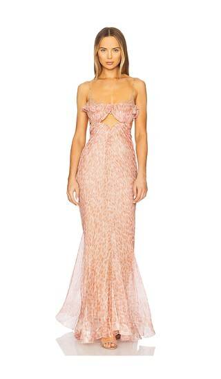 Anemona Dress in Pink & Nude | Pink Prom Dress | Pink Bachelorette Dress | Revolve Clothing (Global)