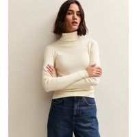 Women's Off White Rib Roll Neck Jumper New Look | New Look (UK)