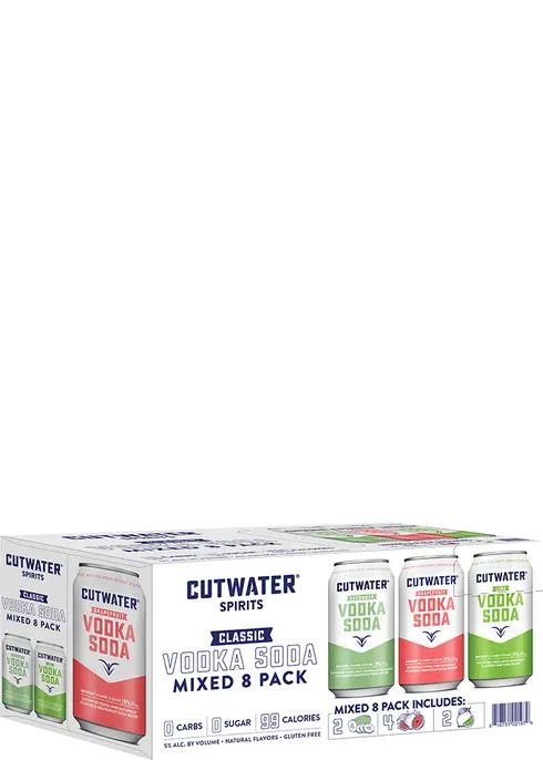 Cutwater Vodka Soda Variety Pack 8pk-12oz Cans | Total Wine