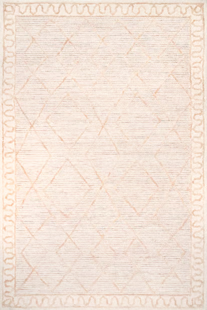 Beige Moroccan Tracery Area Rug | Rugs USA