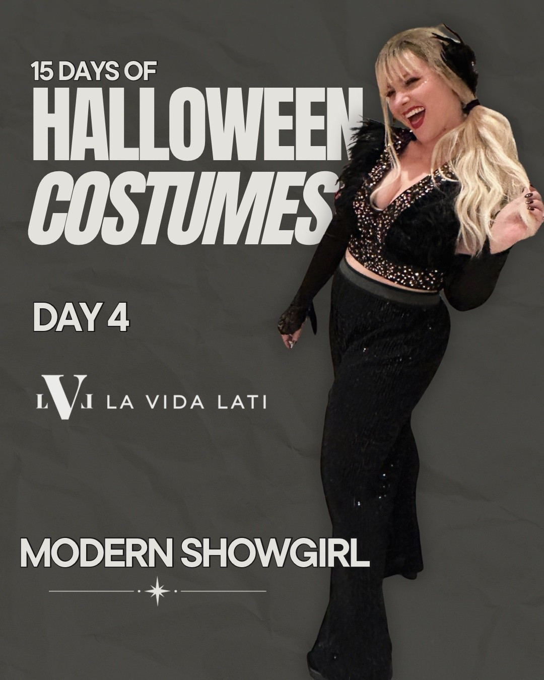 Continuing my 15 days of Halloween! Day 4 of easy to recreate Halloween costumes with fashionable items is the modern showgirl 🖤✨ this feather and sequined crop top gives a modern twist to the average flapper costumes. And sequin wide leg pants bring it fully into today’s age. Give a nod back to the old showgirl days with fingerless beaded gloves and a headpiece. In this case, I pinned the feather piece in my hair. 

What do you think? Stay tuned for days 5-15! 

#LTKHalloween #LTKSeasonal #LTKStyleTip